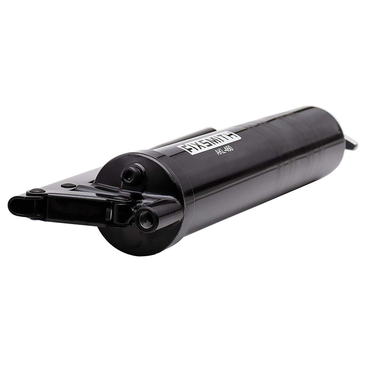 FIXSMITH Professional Lever Action Grease Gun- Heavy Duty Construction-10,000 PSI Max Pressure,Includes 12" Reinforced Flex Hose & 7" Rigid Extension,2-Way Loading-14 oz.Cartridge & Bulk Fill. FIXSMITH