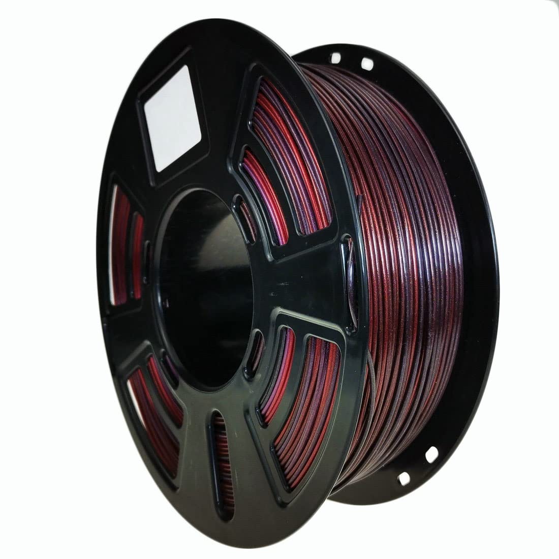 Stronghero3D PLA 3D Printer Filament 1.75mm,Galaxy Red,Black,Silk Purple,Net Weight 1kg Accuracy +/-0.05mm Stronghero3D
