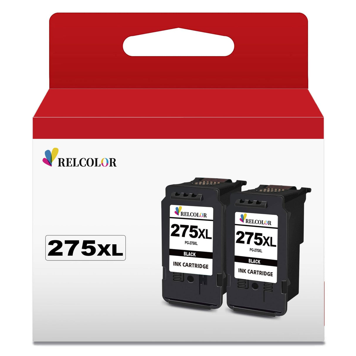 Relcolor Remanufactured Ink Cartridge Replacement for Canon 275XL (Black 2-Pack) 275 PG-275 XL PG275 Compatible with TS3500 TS3520 TS3522 TR4720 TR4700 TR4722 Printers,Cannon 275 Black Ink Relcolor