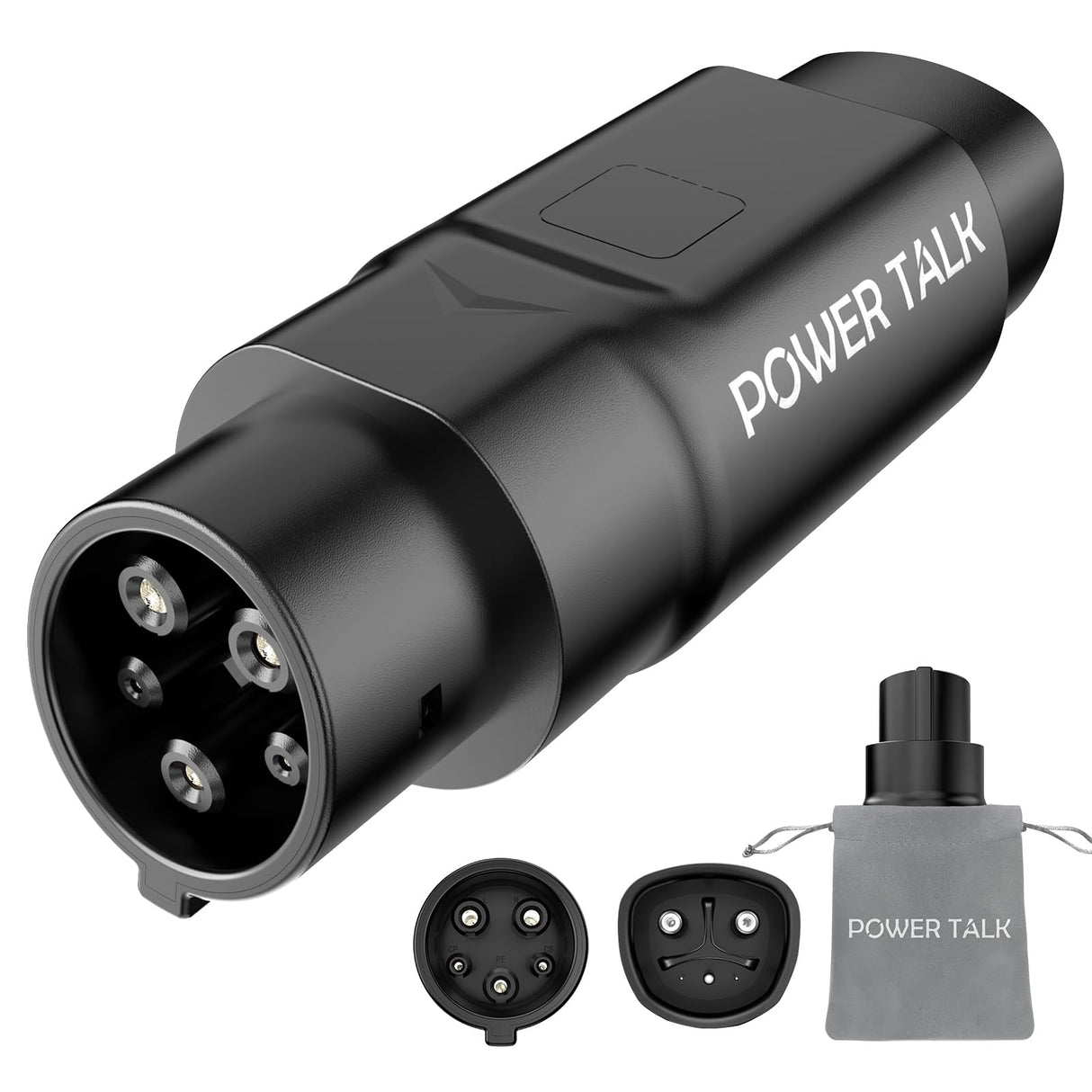 EV Charger Adapter for Tesla to J1772 - Max 50A 240V - NACS to J1772 Charging Adapter Compatible with Tesla Mobile Connectors,Wall Connectors,Destination Chargers - Black POWER TALK