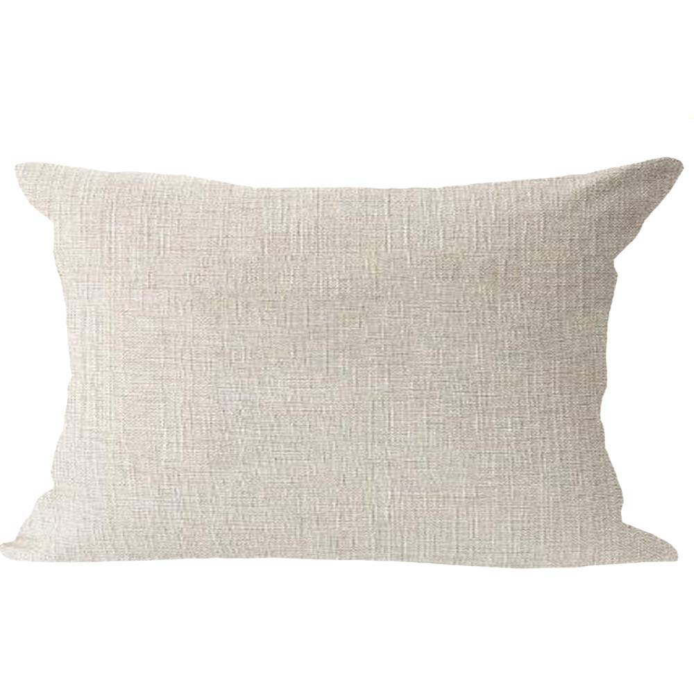 Happy Winter Snowflake Let It Snow Wild Animal Elk Merry Christmas Cotton Linen Lumbar Throw Waist Pillow Case Decorative Cushion Cover Pillowcase Sofa Couch 12"x20" LIPOR