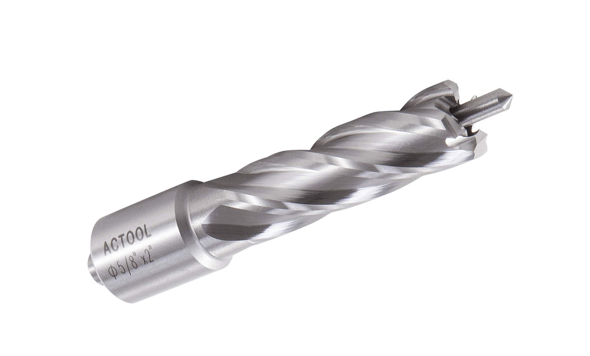 ACTOOL 5/8" Diameter × 2" Depth of Cut HSS ANNULAR Cutter with 3/4'' Weldon Shank ACTOOL