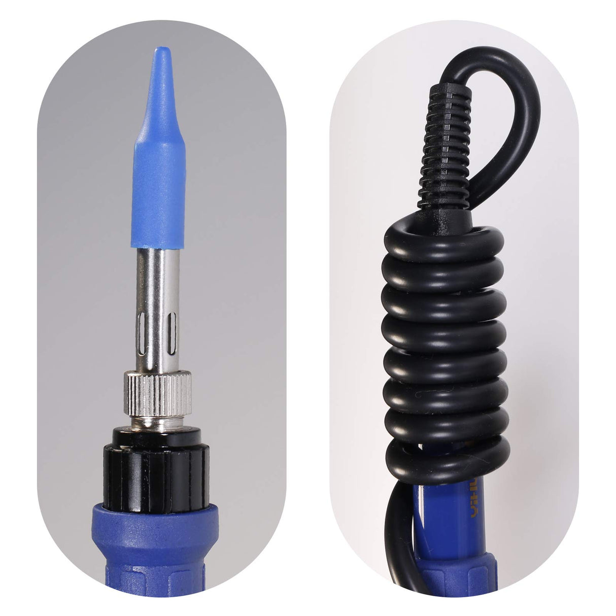 YIHUA 907I Blue Grip Replacement Soldering Iron Handpiece/Handle for YIHUA 862BD+, 853D 2A USB, 853D 3A USB, 853D 5A II and 948-II models YIHUA