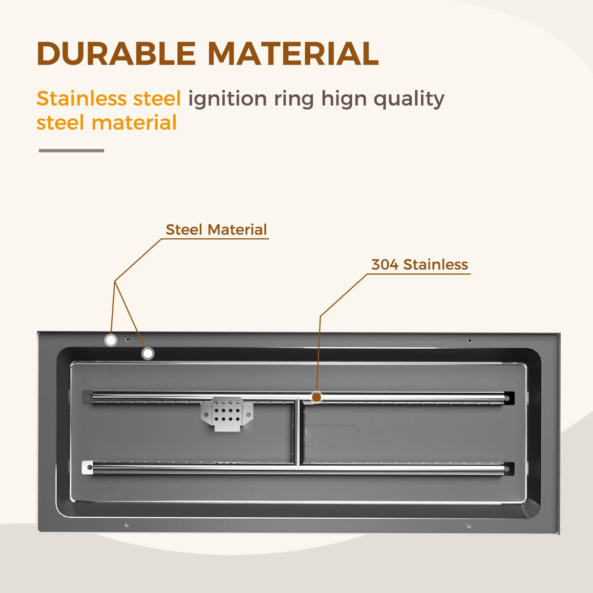 Grand patio 10-Piece Patio Furniture Set with 47" Fire Pit Table, Outdoor Conversation Set & 50,000 BTU 47 Inch Rectangle Propane Fire Pit & Storage Box with Water Resistant Thick Cushions, Beige Grand patio