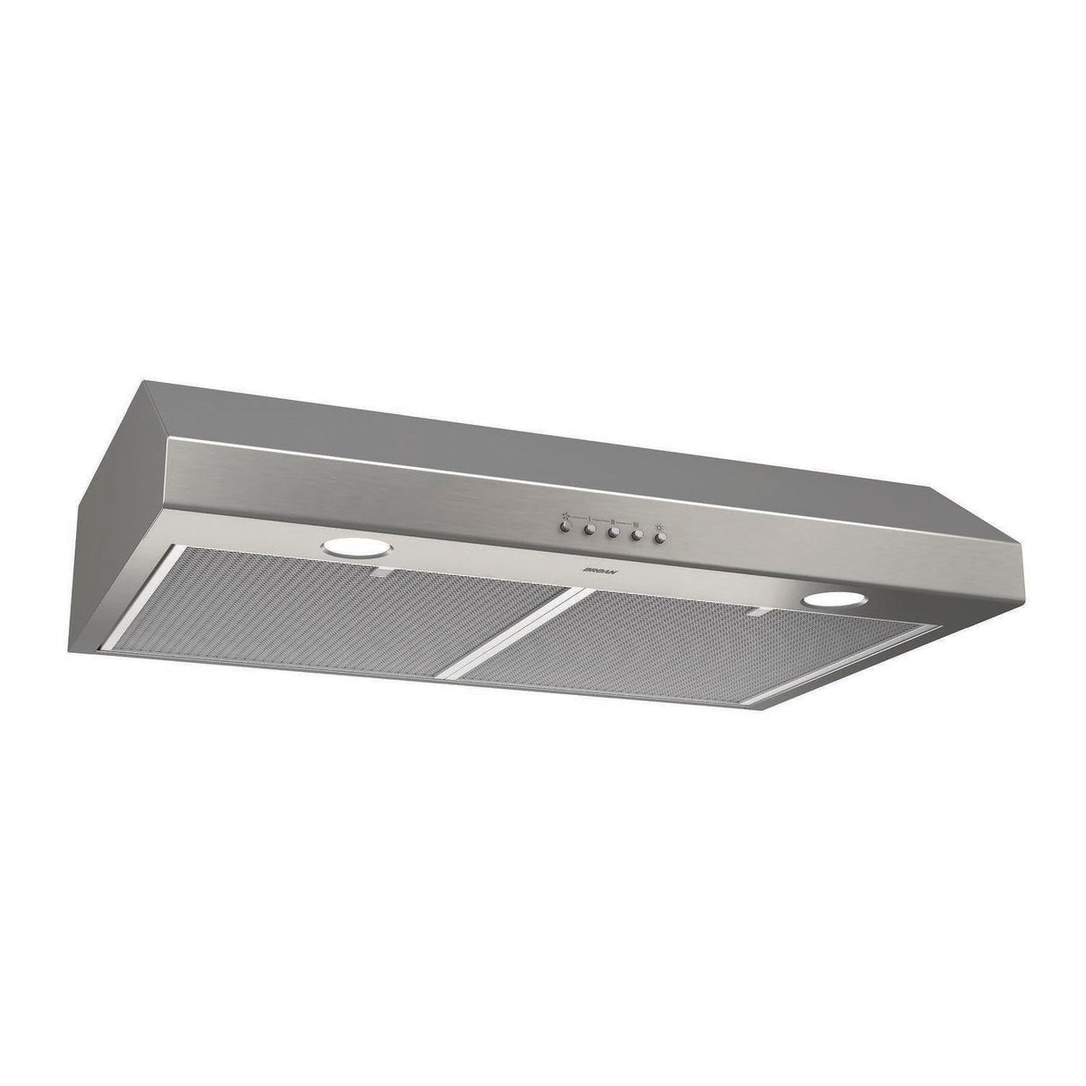 Broan-NuTone BCSQ130SS Three-Speed Glacier Under-Cabinet Range Hood with LED Lights ADA Capable, 1.5 Sones, 375 Max Blower CFM, 30-Inch, Stainless Steel Broan-NuTone