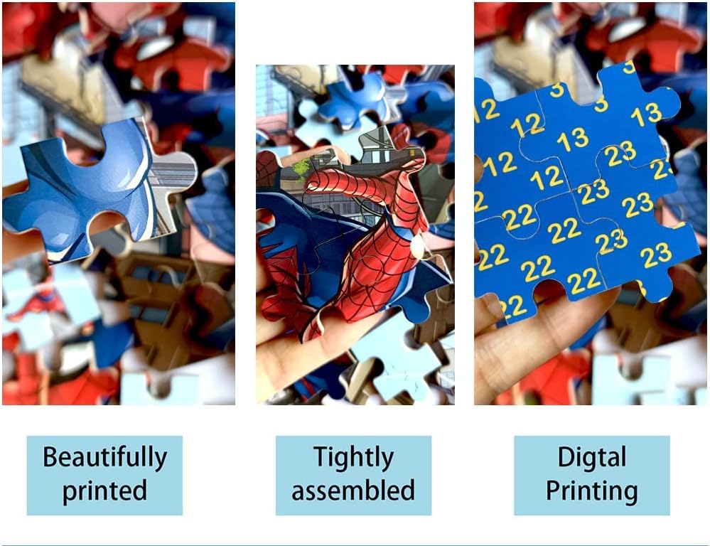 NEILDEN Jigsaw Puzzles 60 Pieces Puzzles for Kids Ages 4-8 Learning Educational Toy Puzzles for Children Girls and Boys Packed in Tin Box (PT-ZHIZHUXIA) WoodArtSupply