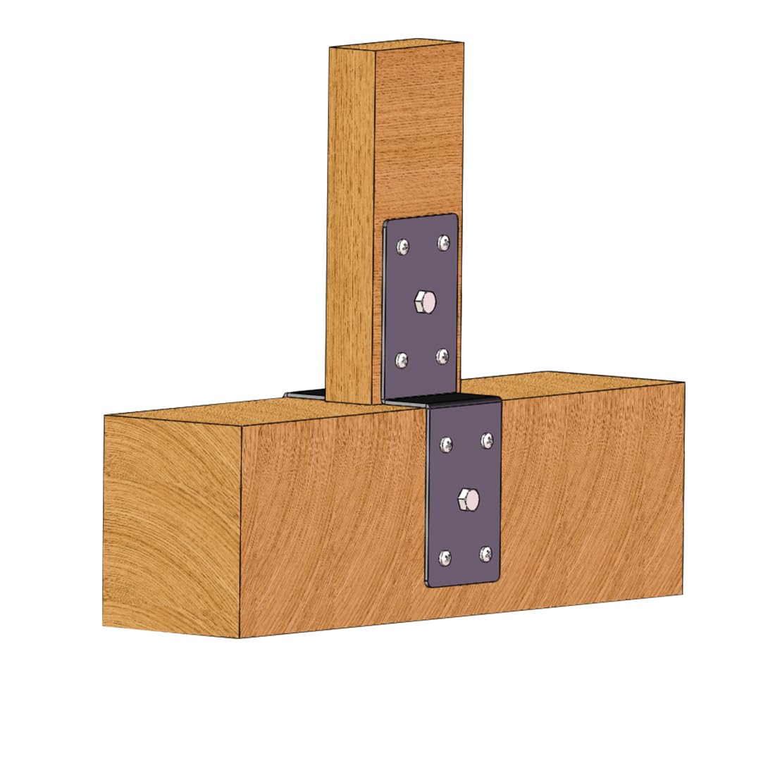 4 PCS Heavy Duty Steel Z Brackets 6" Post to Beam Support,Double Angle Channel Profile Corner Brace for Wood Shelves Fixing Lumber Connector Pergola Hardware Brackets,Thickness 3mm and Black Jouray