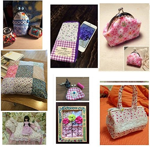 60 Pcs 4" x 4"(10cm x 10cm) Assorted Craft Fabric Bundle Squares Patchwork Fabric Sets for DIY Sewing Scrapbooking Quilting Dot Pattern Haawooky