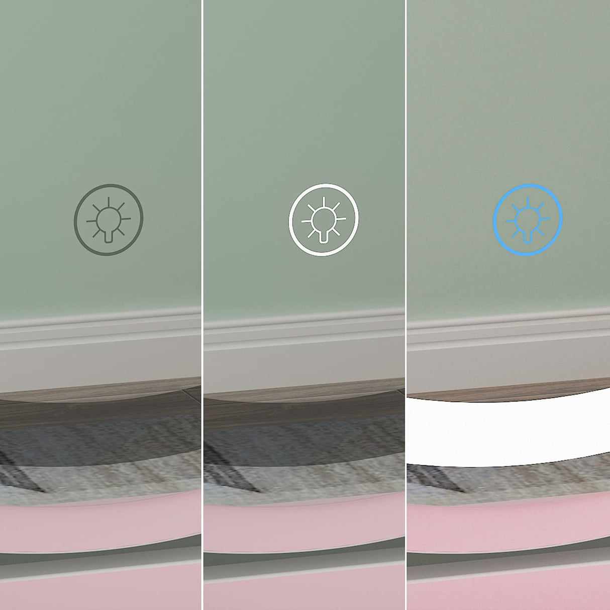 FUFU&GAGA Pink Vanity Set with Round Lighted Mirror, Makeup Vanity Dressing Table with 5 Drawers, Shelves, Dresser Desk and Cushioned Stool FUFU&GAGA