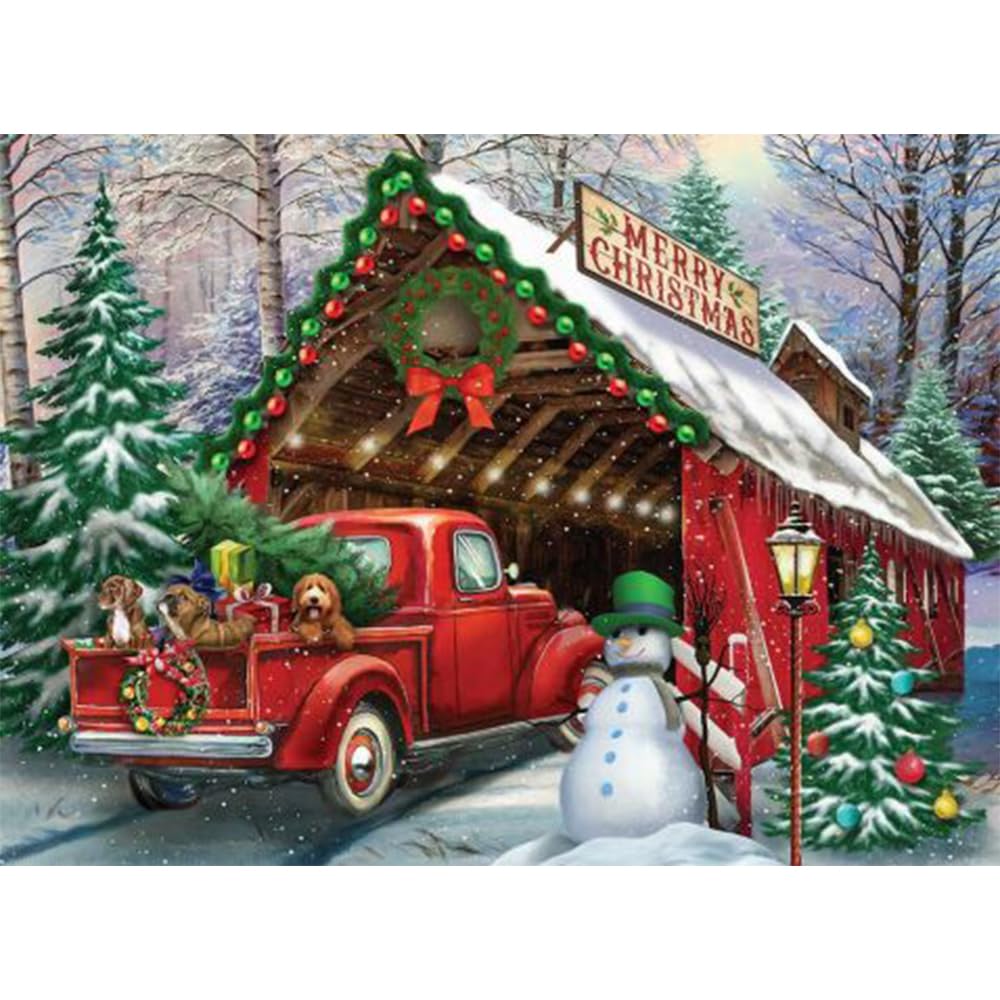 LWZAYS 5d Christmas Diamond Painting Kits, Diamond Art Kits for Adults Christmas Paint with Diamonds Gem Art,Full Drill Diamond Paintings Arts and Crafts for Home Decor(11.8 * 15.8 inch) LWZAYS