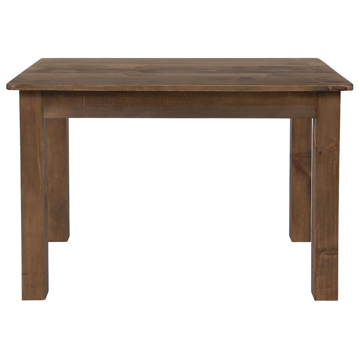 Flash Furniture HERCULES 46" x 30" Rectangular Antique Rustic Solid Pine Farm Dining Table Flash Furniture