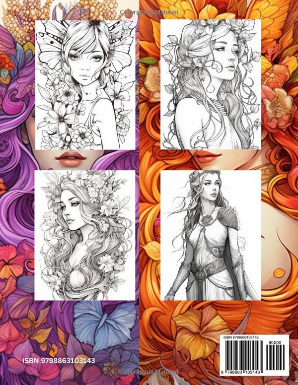 Fabulous Fairies: Relaxing Adult Coloring Book WoodArtSupply
