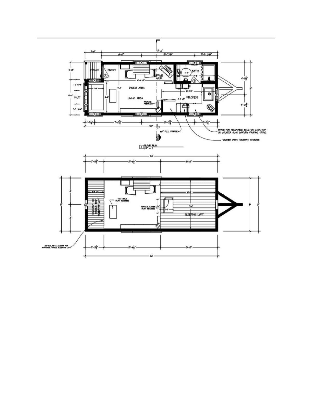 Tiny House Plans, 170 Sq Ft, DIY Plans for Wheeled Cozy Retreat, Build Your Own Tiny Home, 170thow1 The Best DIY Plans Store
