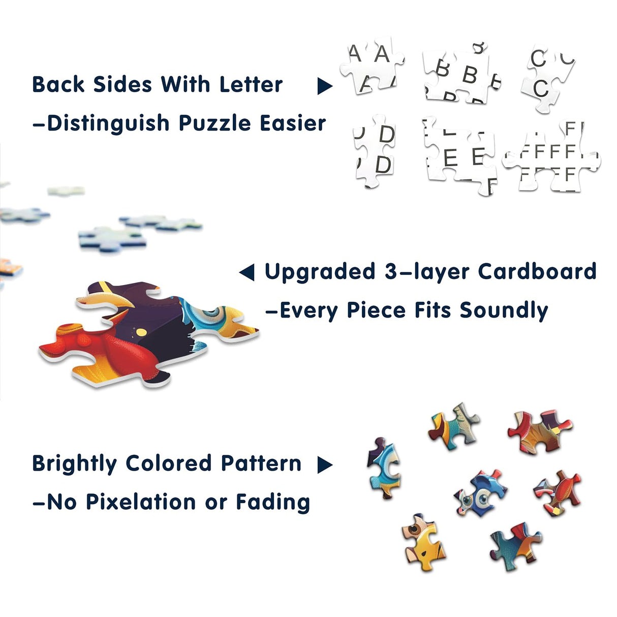 Chicken Puzzles for Adults 1000 Pieces, PICKFORU Happy Chicken Jigsaw Puzzle 1000 Pieces, Funny Rooster Hard Difficult Thanksgiving Puzzle as Wall Art PICKFORU