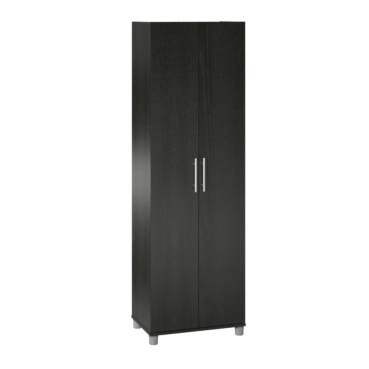 SystemBuild Camberly 24" Utility Storage Cabinet in Black Oak SystemBuild