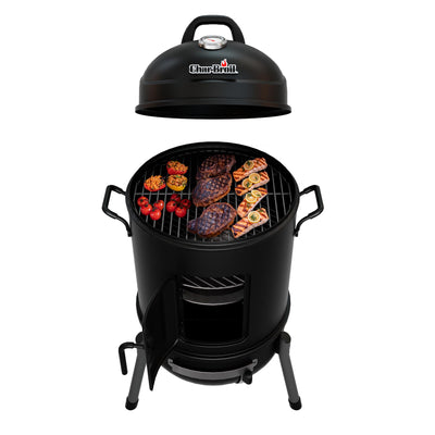 Char-Broil Bullet Charcoal Smoker 16" - 18202075,Black