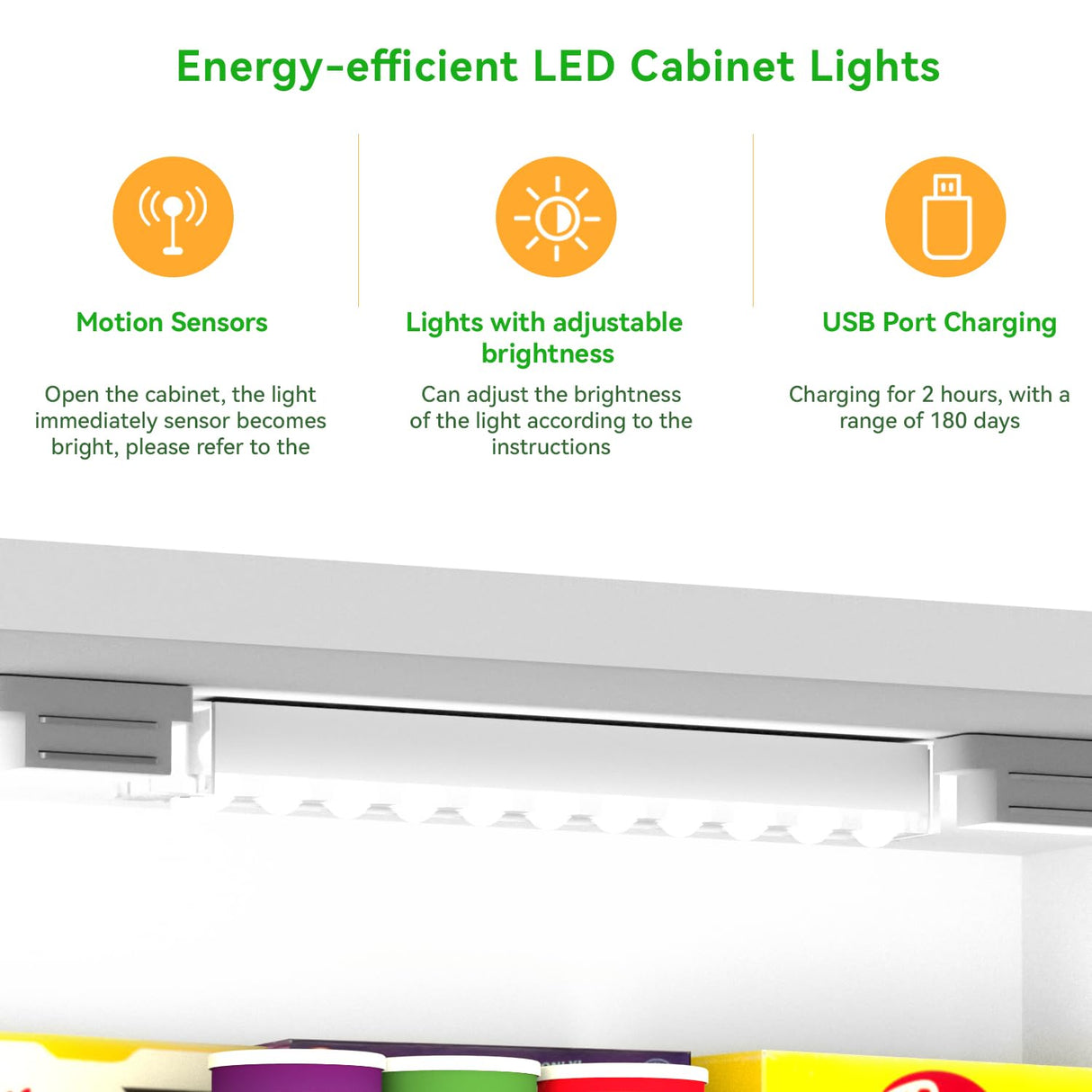 GEPELCN 50" LED Kitchen Pantry Cabinet Farmhouse Storage Cabinet Wood Food Pantry with Barn Doors and Adjustable Shelves Freestanding Buffet Cupboards Sideboard for Kitchen White GEPELCN