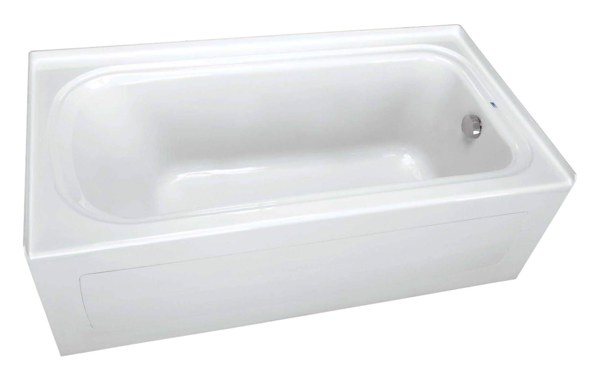 PROFLO PFS6032LSKWH PROFLO PFS6032LSK Hillsboro 60" x 32" Three Wall Alcove Acrylic Soaking Tub with Left Drain and Overflow ProFlo