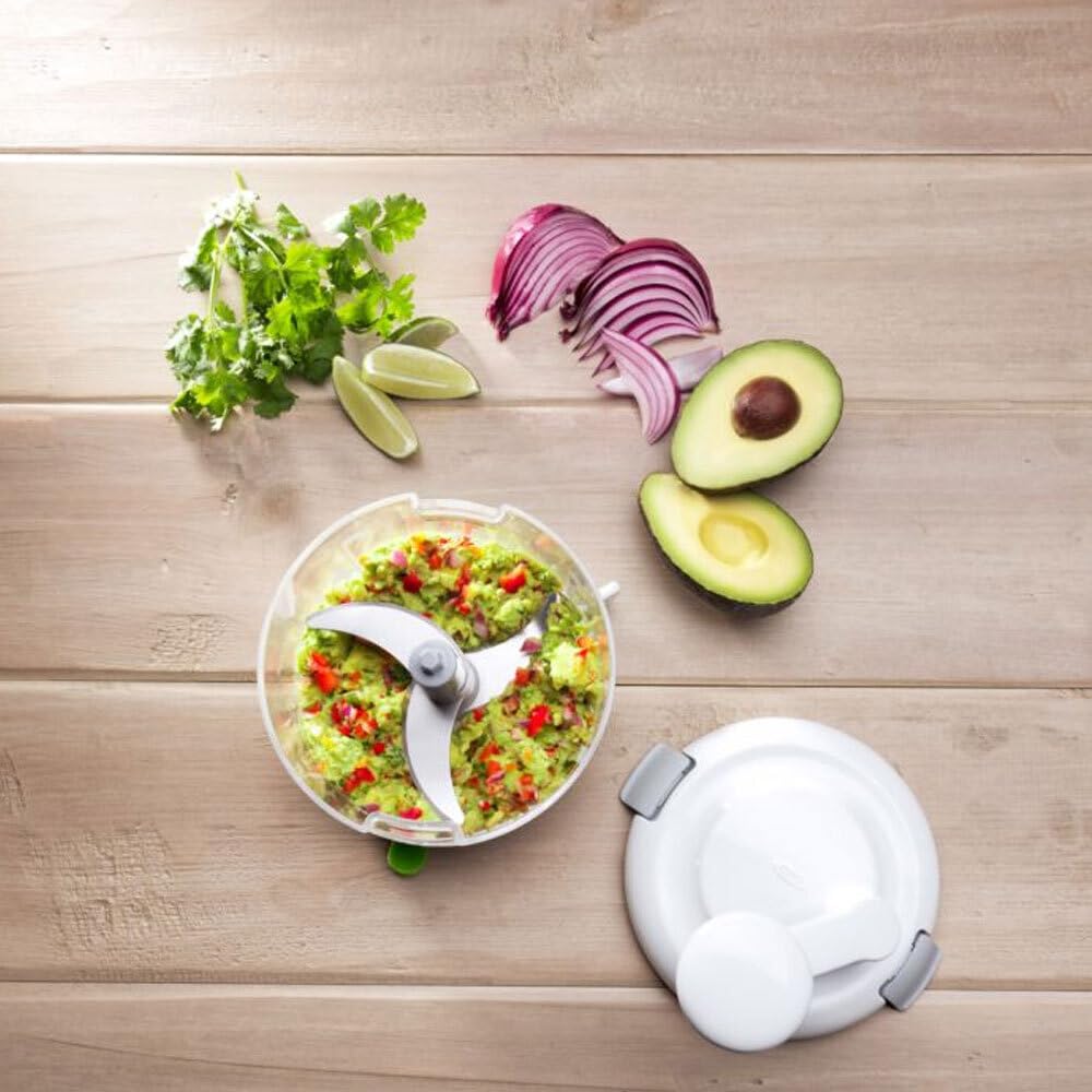 OXO Good Grips One Stop Chop Manual Food Processor, (Stainless Steel, Plastic) OXO