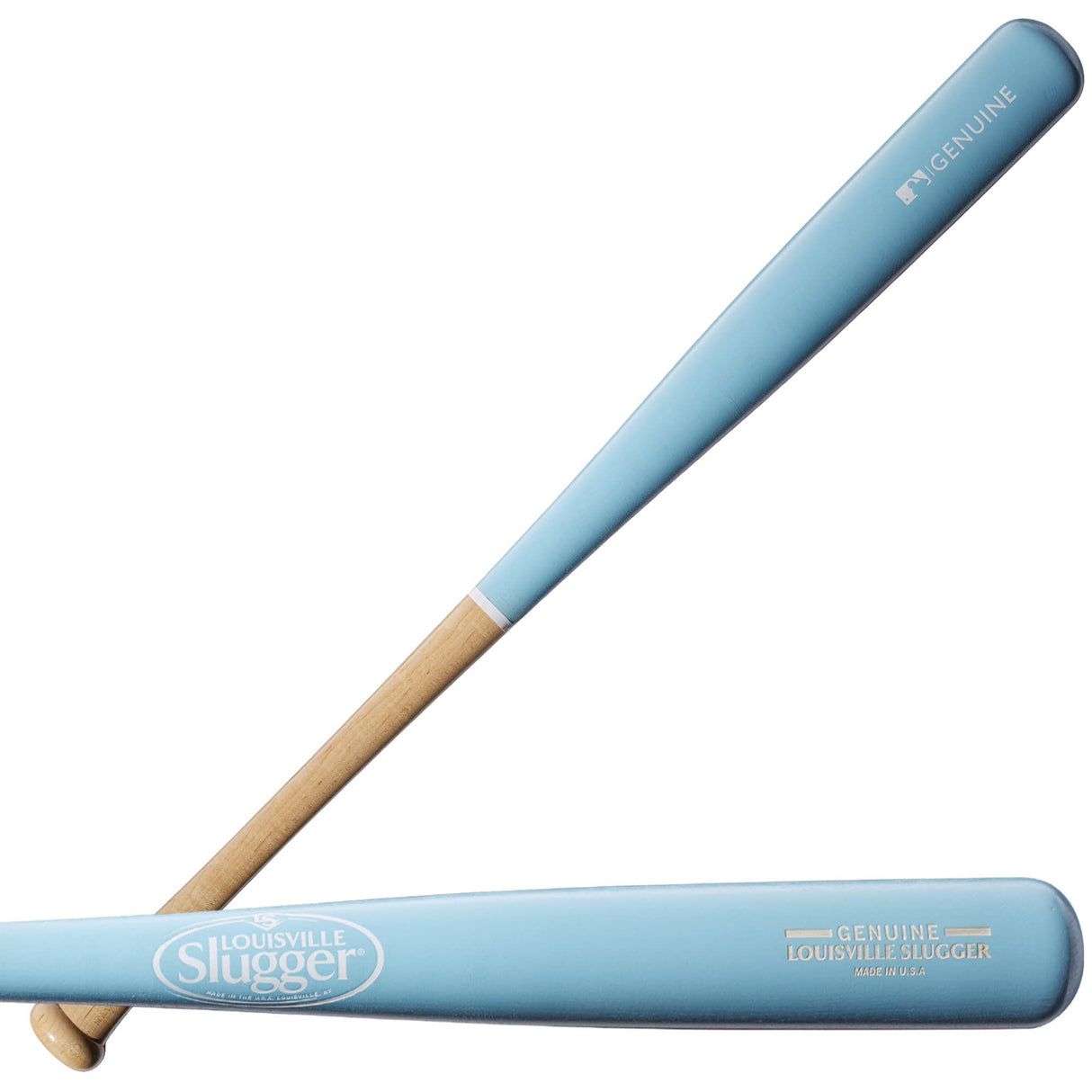 Louisville Slugger Genuine MIX Unfinished Light Blue Baseball Bat - 32 Louisville Slugger