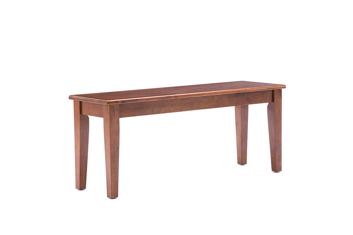 Boraam Shaker Backless Wood Bench - Walnut Boraam