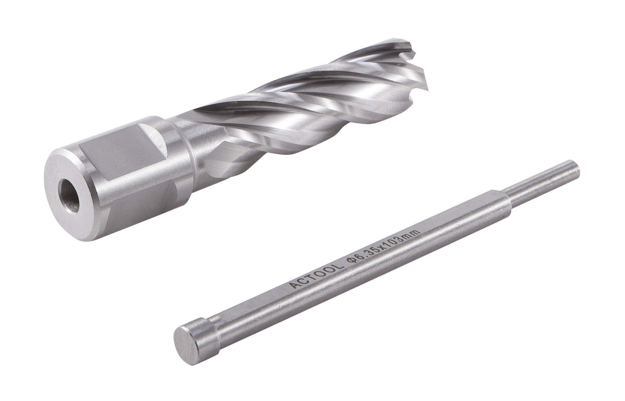 ACTOOL 5/8" Diameter × 2" Depth of Cut HSS ANNULAR Cutter with 3/4'' Weldon Shank ACTOOL