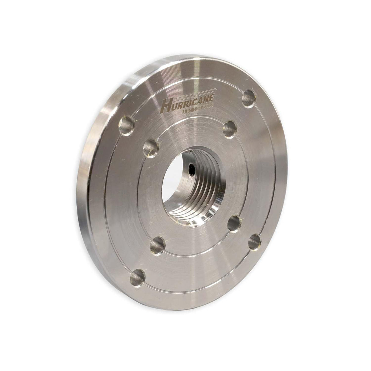 Hurricane Turning Tools, 4" Steel Faceplate For Wood Lathe, 1 1/4" x 8 TPI Hurricane Turning Tools