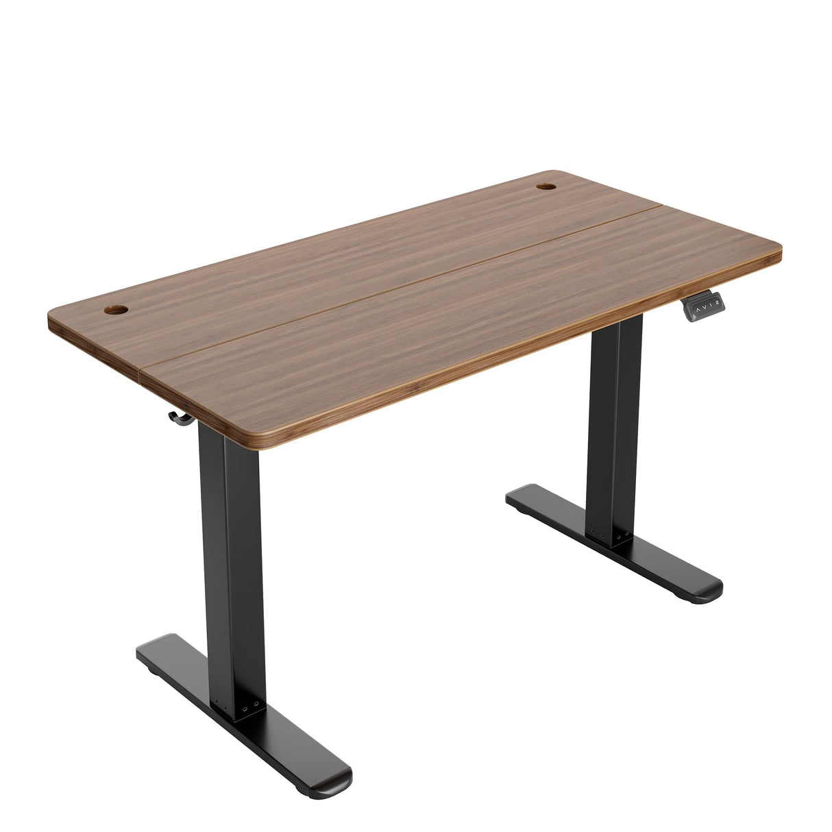 CubiCubi Electric Standing Desk, 40 x 24 Inches Height Adjustable Sit Stand Desk, Ergonomic Home Office Computer Workstation, Black Walnut CubiCubi