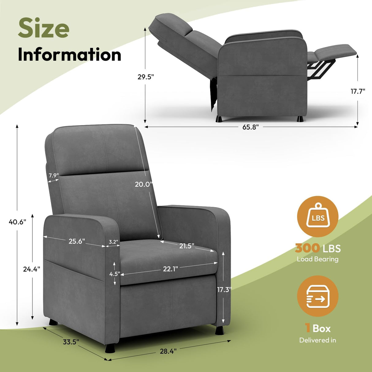 Lamtor Power Lift Recliner Chair - Cat Scratch Proof Electric Recliner for Small Spaces, Pet-Friendly Plush Fleece, Remote-Control Lift Chair with Side Pockets and Footrest, Grey Lamtor