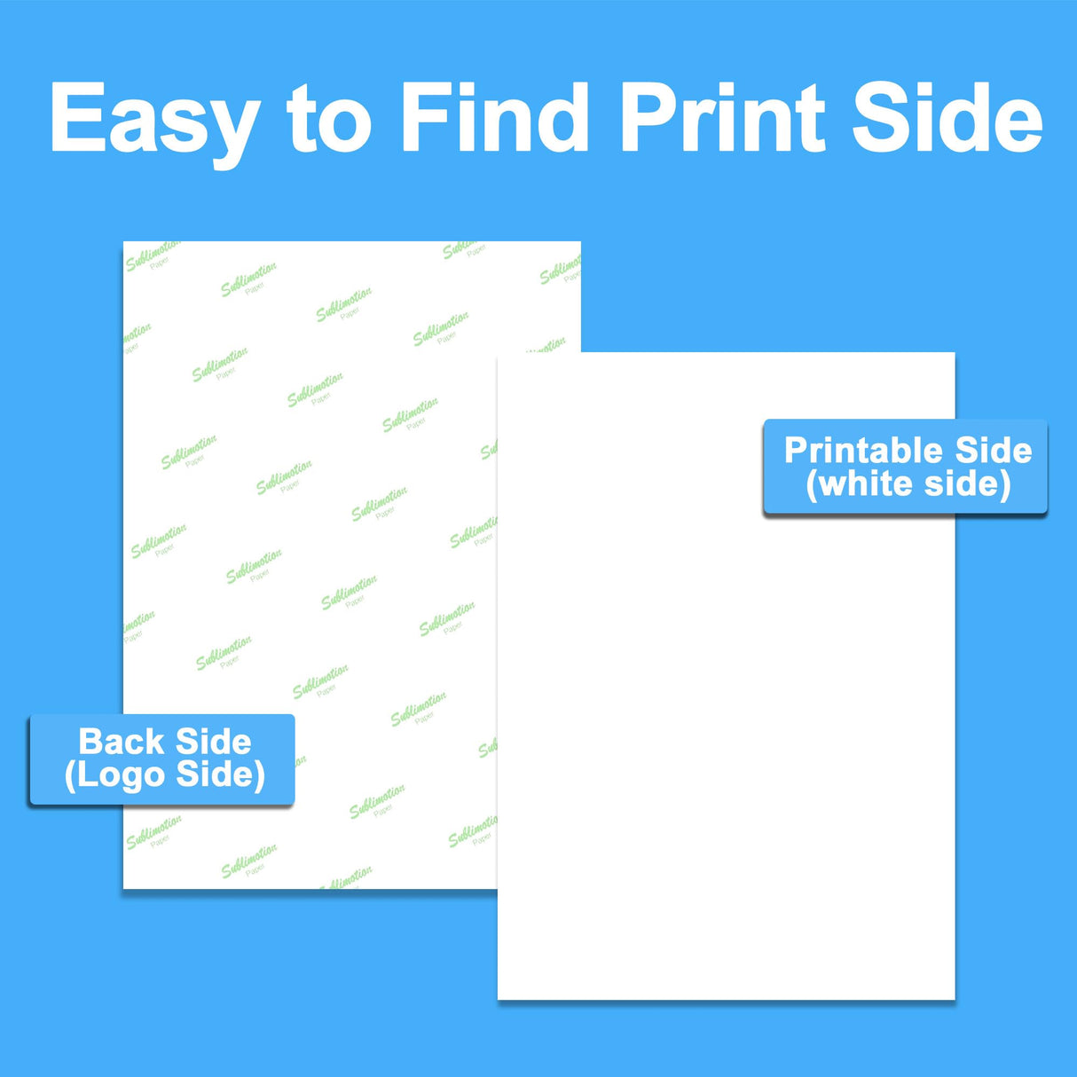LCL Sublimation Paper Heat Transfer 150 Sheets 13 x 19 Inches Super Size Compatible with Inkjet Printer 120gsm LCL