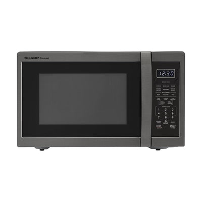 SHARP SMC1452KH ZSMC1452CH 1,100 Watt Countertop Microwave Oven, Cubic Foot, Black Stainless Steel, 1.4 CuFt