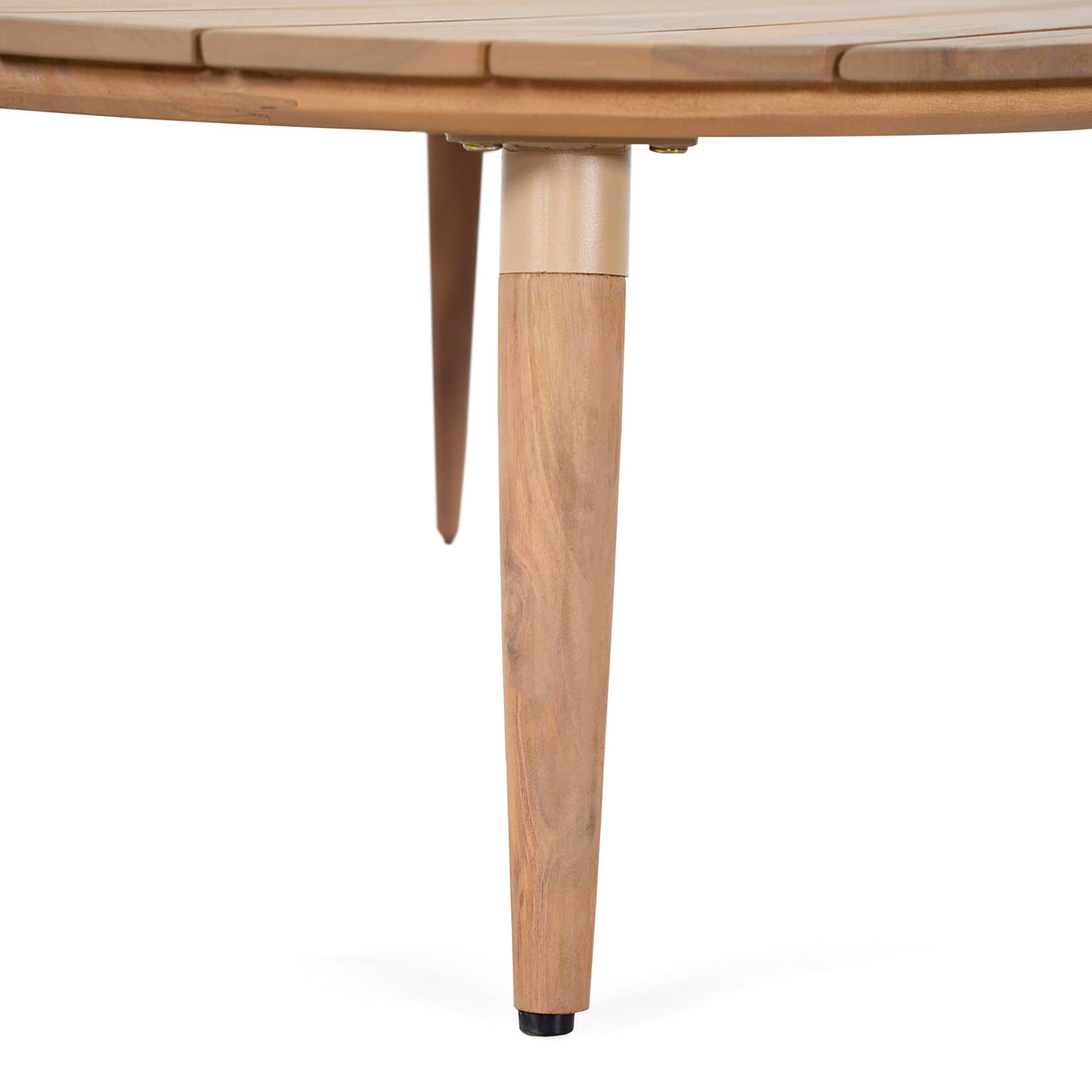 Christopher Knight Home Lalina Outdoor Coffee Table, Acacia Wood Accent Table with Slatted Panel Design, Round Patio Table for Garden Porch Balcony, Low Maintenance Outdoor Furniture, Natural Christopher Knight Home