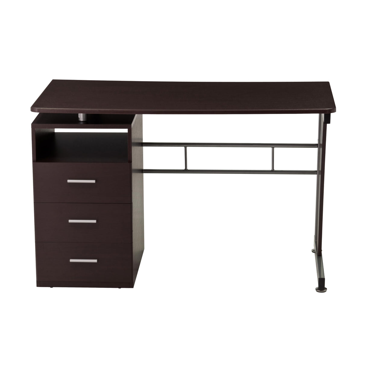 Techni Mobili 48 In Computer Desk with Drawers – Home Office Desks with Storage – Heavy-Duty and Moisture-Repellant with Storage Drawers Techni Mobili