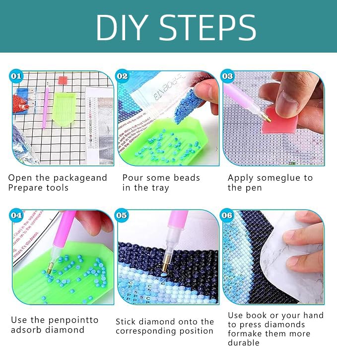 Diamond Painting Kits for Adults, Dog Diamond Art Kits, DIY 5D Dog Diamond Art Paint with Round Diamonds Full Dril Puppy Gem Art Painting Kit for Home Wall Decor (12x16inch) Axquilon