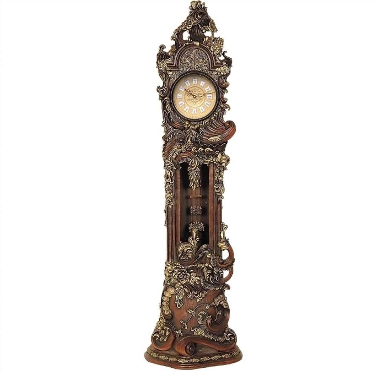 XJLRRTEE-888 Grandfather Clock Grandfather Clock, Handcrafted Resin Statue Floor Clock, Home Furnishings Grandfather Clock with Chime Home Indoor Ornaments Floor Clock XJLRRTEE-888