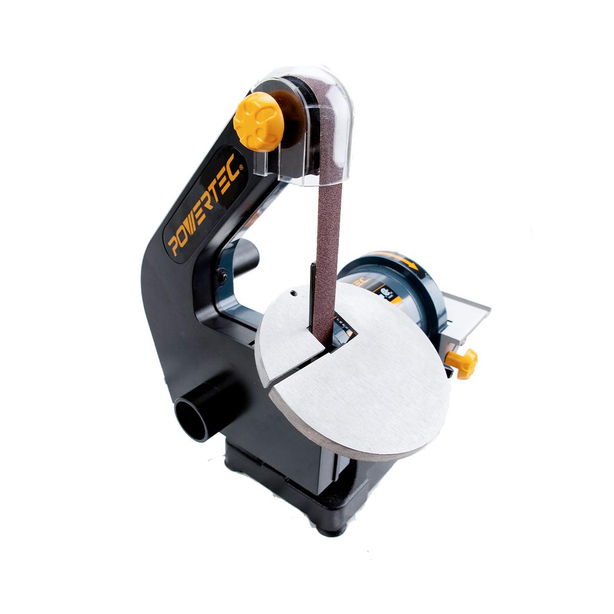 POWERTEC BD1502 Belt Disc Sander for Woodworking | 1 in. x 30 in. Belt Sander with 5 in. Sanding Disc POWERTEC