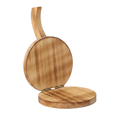 KLKCMS Wooden Tortilla Press Maker Mexican Tortillera Presser Ergonomic Multifunctional Dough Presser for Ravioli Tortillas Pancakes