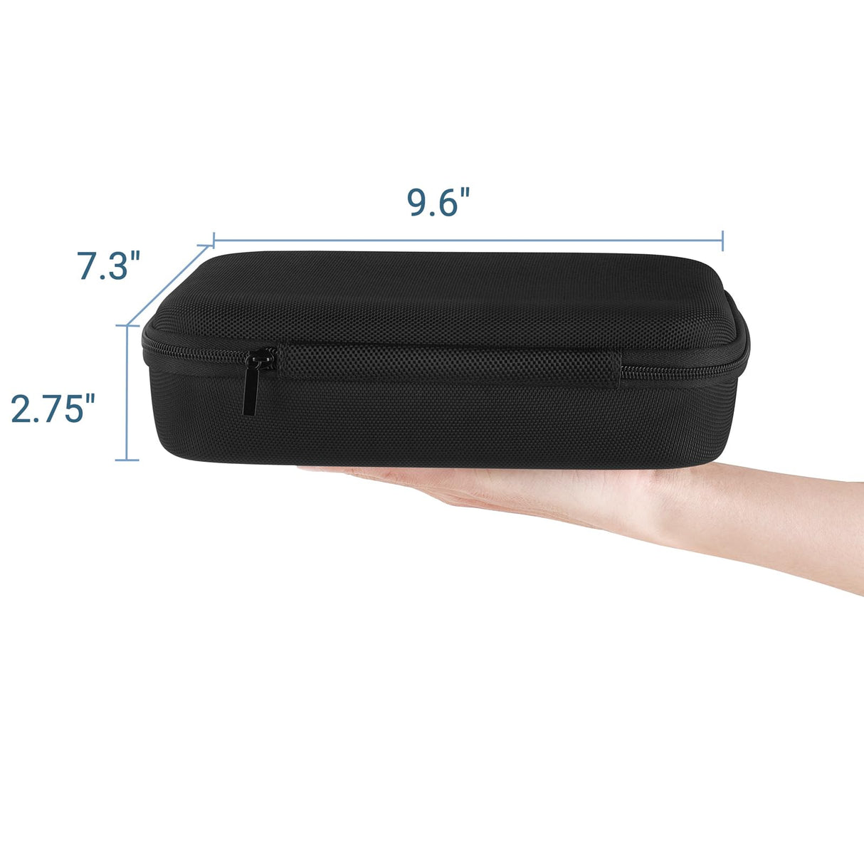 Mkono Travel Sunglasses Organizer Glasses Case Multiple Pairs with Adjustable Slots Portable Eyeglasses Case Storage Box for Men Women, Medium, Black Mkono