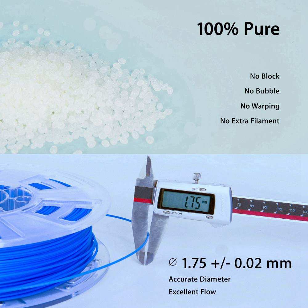 LeoPlas POM Filament 1.75mm 1kg for 3D Printing Supplies Printer Consumables (Black) QWERTYUIOP