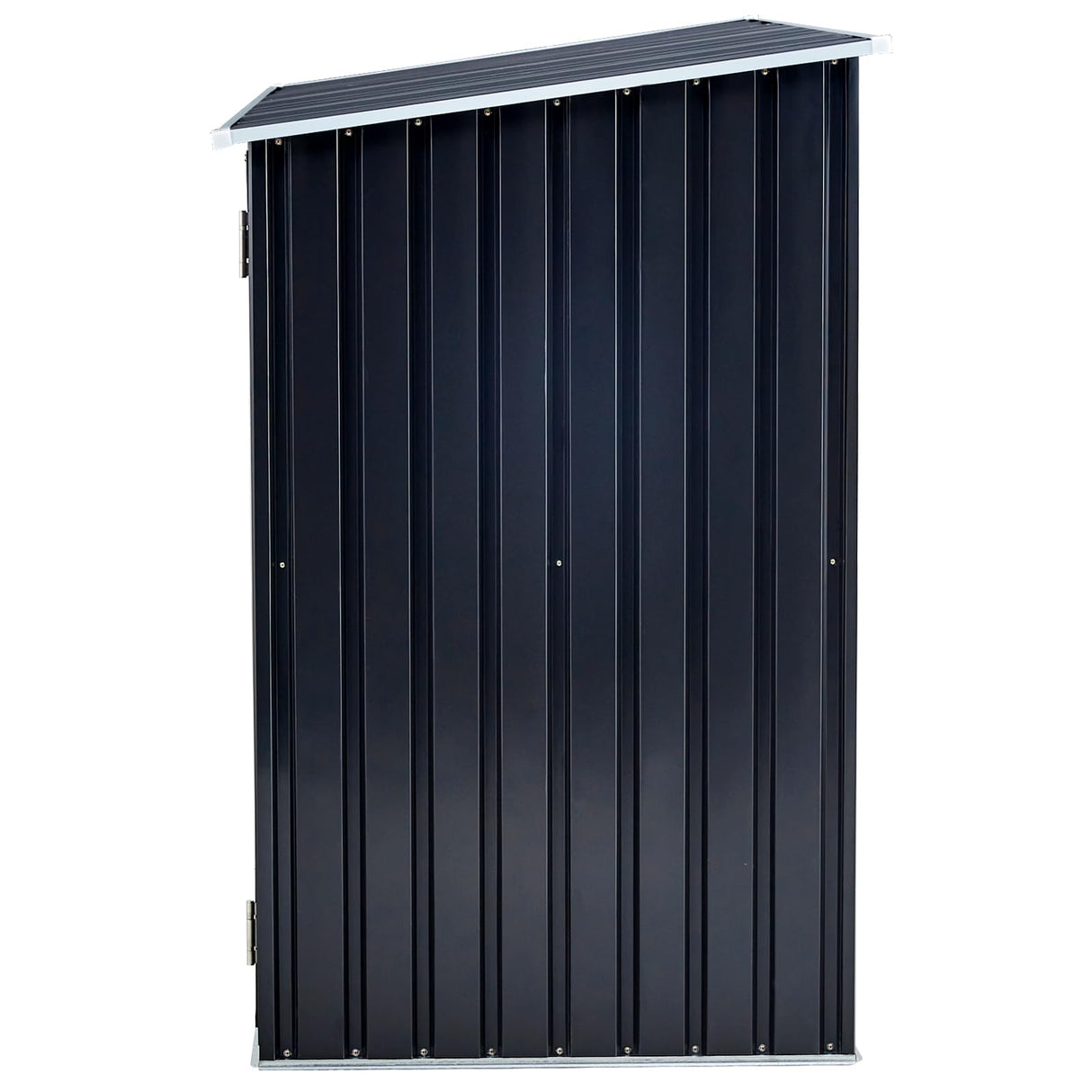 Okak 8 X 3.4 Ft Firewood Storage Shed, Outdoor Firewood Rack, Outdoor Storage Shed with Log Holder, Firewood Shelter for Patio,Dark Grey Okak