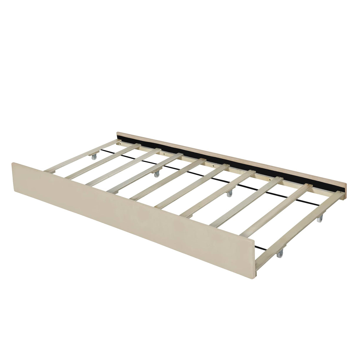 Bellemave Queen Size Upholstered Bed Frame with 2 Drawers & 1 Twin XL Trundle, Velvet Platform Storage Bedframe Mattress Foundation, Queen Trundle Bed Frame,Easy Assembly,Beige Bellemave