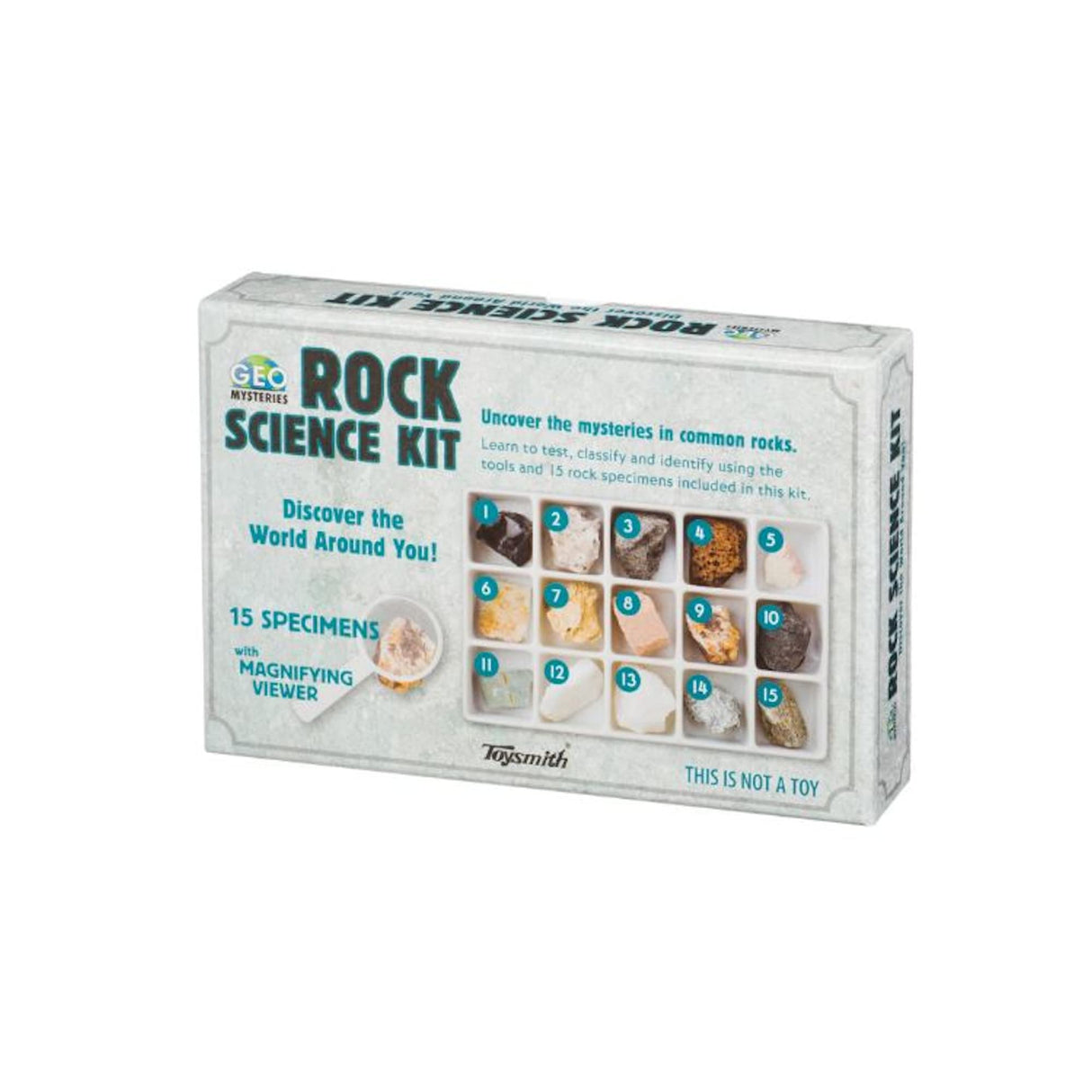 STEM Toy Rock Science Kit Geology Mineral Specimen For Kid Geologists Toysmith
