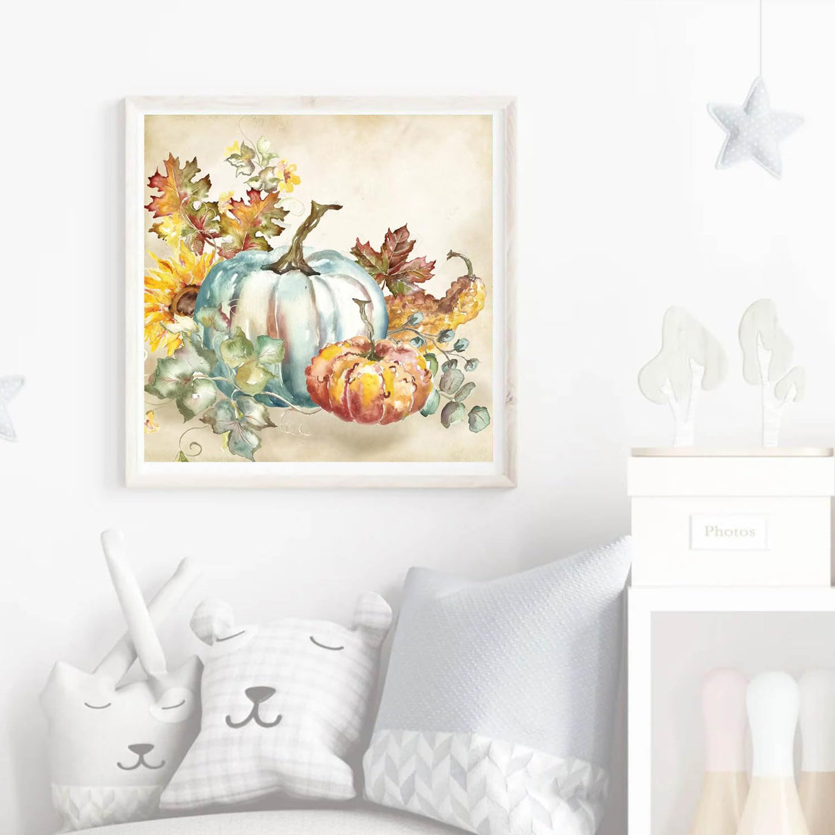 Apcufir Fall Paint by Numbers for Adults Beginners,Autumn Paint by Number Kits,DIY Pumpkins Paint by Numbers on Canvas Oil Painting for Farms and Home Wall Decor16X16 Inch Apcufir