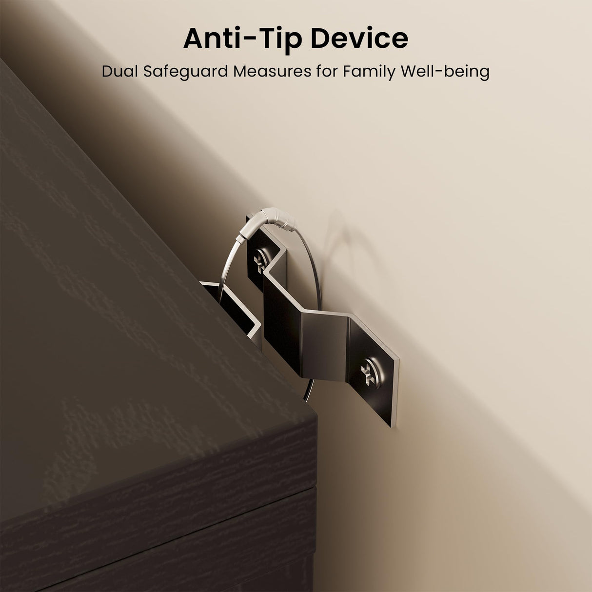 71" Modern Armoire Wardrobe Closet with Mirror, 2-Door Tall Wardrobe Closet with Sliding Doors 2 Large Drawers Hanging Rod Anti-Tip Kit Freestanding Closets for Bedroom, Apartment, Cloak Room ANCTOR