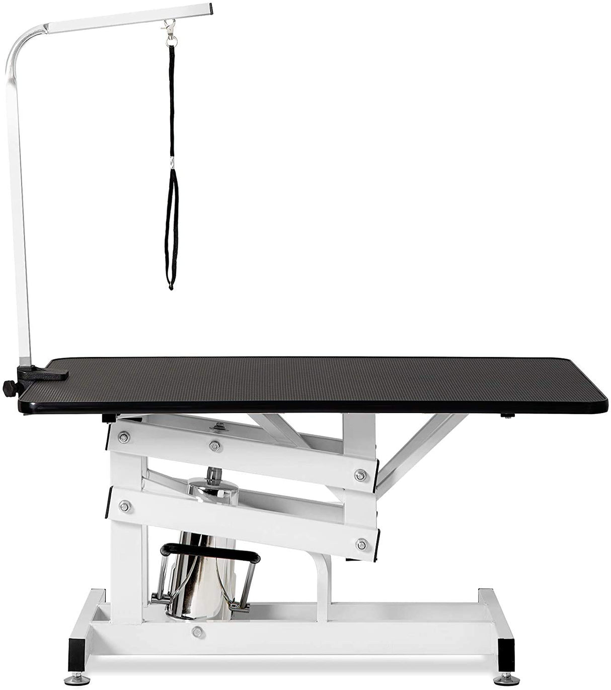 Afqxf Hydraulic Dog Grooming Table Heavy Duty for Small/Medium/Large Dogs, Pet Grooming Table with Adjustable Overhead Arm and Noose, Height Adjustable 21''-36'', 42.5''/ Black Afqxf