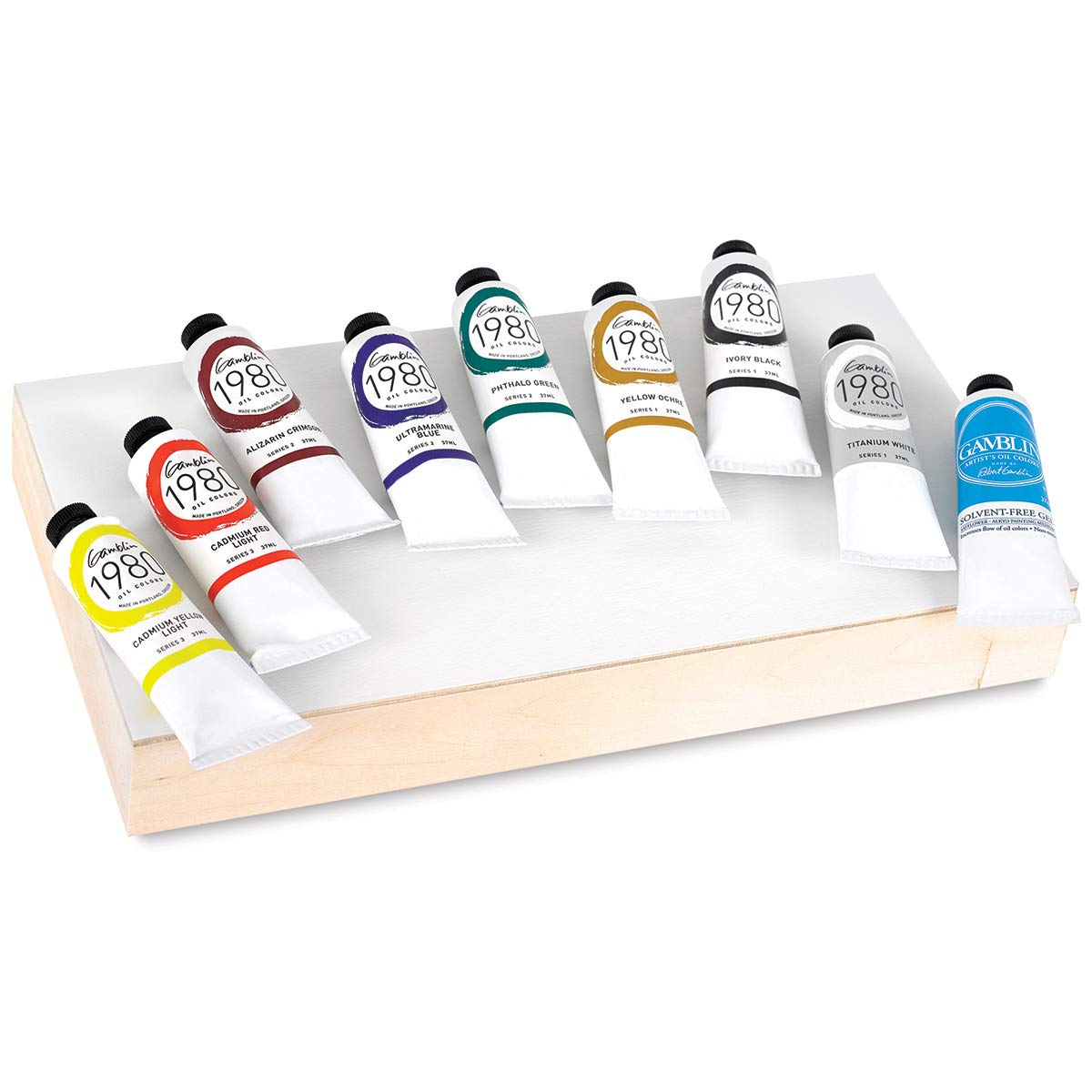 Gamblin 1980 Oil Color Exclusive Set, 1.25 Ounce (Pack of 9), 11 Ounce Gamblin