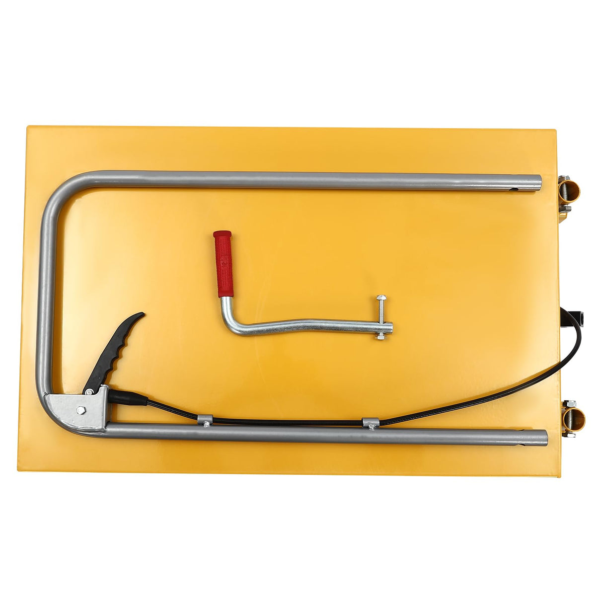 330lbs Hydraulic Scissor Lift Table Cart, Double Scissor Hydraulic Lift Table Cart Non Slip Pad Cart w/4 Wheels Simple Operation Elevating Cart (330, Pounds) TBVECHI