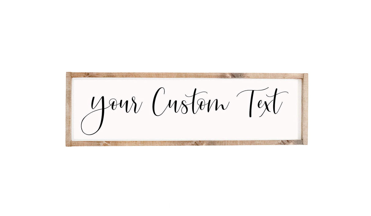 Schafer Art Studio - Framed Custom Wood Sign, Personalized Words or Text Wooden Wall Decor, Rustic Farmhouse Home Decor, Quote Sign Schafer Art Studio