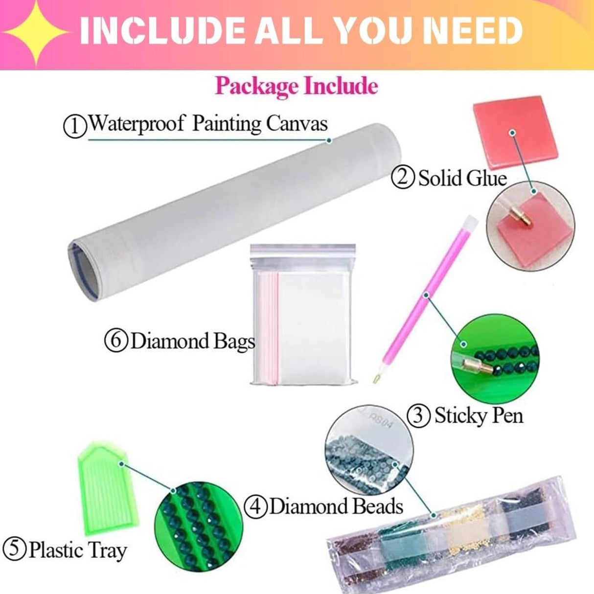 5 Pack of Diamond Art Kits for Adults,Funny Garden sign Diamond Painting kit Diamond Art Paintings Kit for Beginner Diamond Painting Kits for adults DIY Gem Art and Crafts for Home Wall Decor 12x16 in AIBOERL