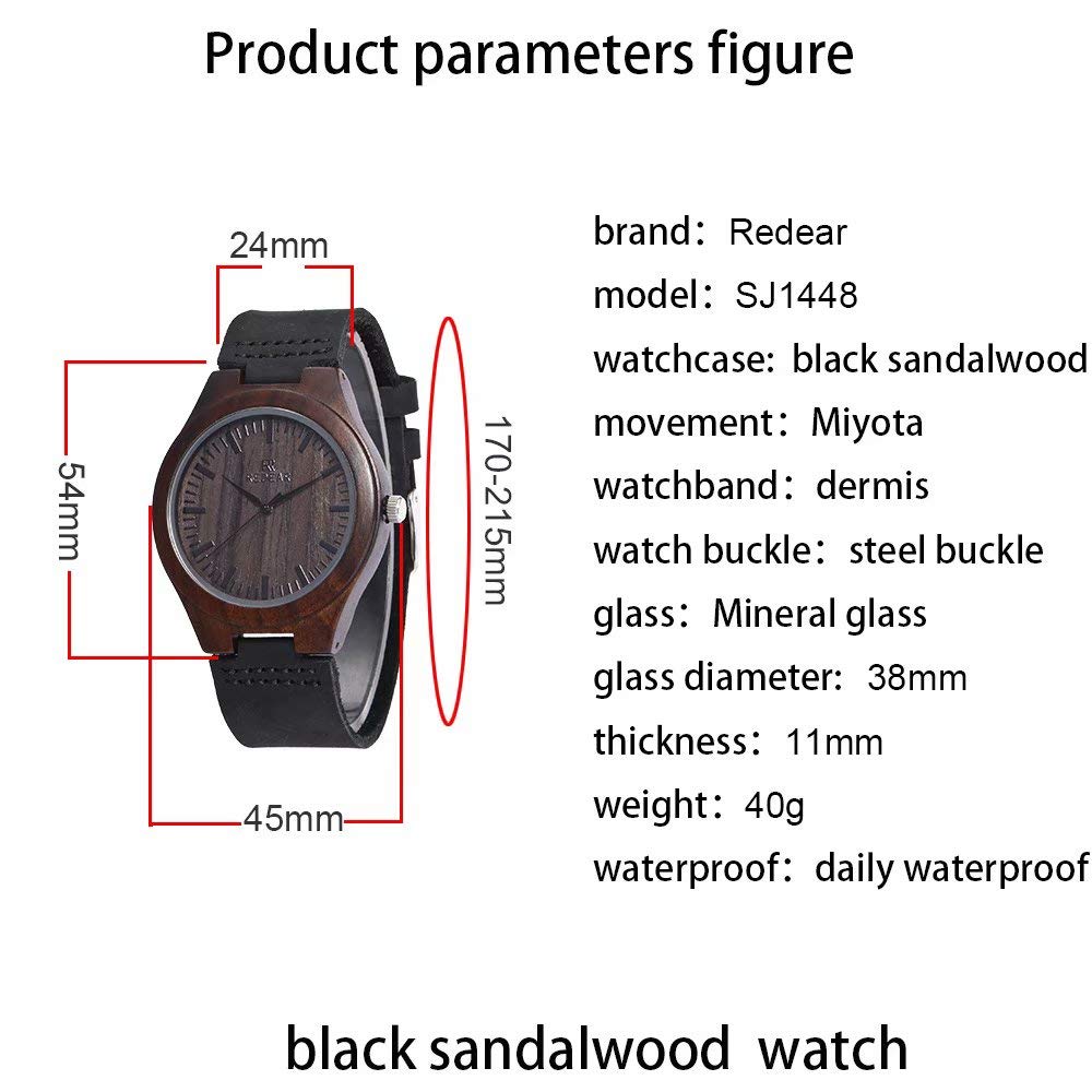 Godchoices Personwatch2-GODalized Wooden Watch with Photo Or Message Double-Side Engraving for Men Godchoices